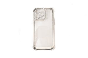 Coque de protection antichoc en TPU gris brillant transparent pour iPhone 14 Pro Max