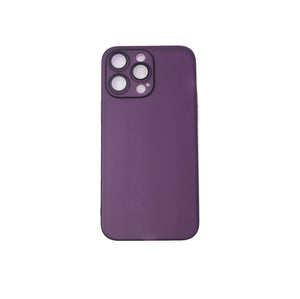 SYSTEM-S protective case shockproof scratch-resistant in purple matt case for iPhone 14 Pro Max