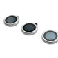 SYSTEM-S Camera Protection Lens Cover Glass Metal for iPhone 13 Pro + Max Gray