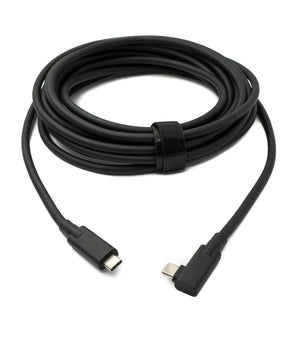 Câble USB 3.2 Gen 2 de 5 m, adaptateur type C mâle vers mâle, angle, noir