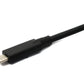SYSTEM-S USB 3.2 Gen 2 Kabel 5 m Typ C Stecker zu Stecker Adapter Winkel in Schwarz