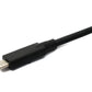 SYSTEM-S USB 3.2 Gen 2 Kabel 5 m Typ C Stecker zu Stecker Winkel in Schwarz