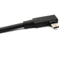 SYSTEM-S USB 3.2 Gen 2 Kabel 5 m Typ C Stecker zu Stecker Winkel in Schwarz