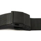 SYSTEM-S Milanese Metal Bracelet for Fitbit Versa 3 2 Sense Smartwatch in Black