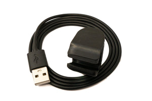 SYSTEM-S USB 2.0 Kabel 100 cm Ladekabel für Amazfit Band 7 5 Smartwatch in Schwarz