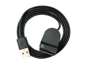 SYSTEM-S USB 2.0 Kabel 100 cm Ladekabel für Amazfit Band 7 5 Smartwatch in Schwarz