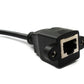 SYSTEM-S LAN Kabel 30 cm RJ45 Buchse zu XLR 3 Pin Stecker Schraube in Schwarz
