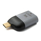 Adattatore DisplayPort Mini DP femmina a cavo USB 3.1 tipo C maschio 4K in grigio