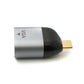 SYSTEM-S VGA adapter socket to USB 3.1 Type C plug cable in grey