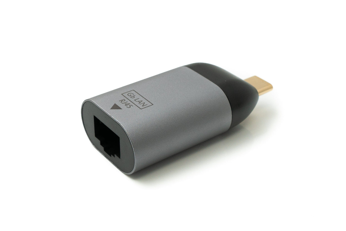 Adaptateur LAN SYSTEM-S Prise RJ45 vers câble de prise USB 3.1 Type C en gris