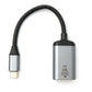 Cavo DisplayPort da 19 cm DP femmina a USB 3.1 tipo C maschio 4K adattatore in grigio