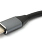 Cavo DisplayPort da 19 cm DP femmina a USB 3.1 tipo C maschio 4K adattatore in grigio