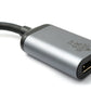 Cavo DisplayPort da 19 cm DP femmina a USB 3.1 tipo C maschio 4K adattatore in grigio
