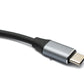 Cavo DisplayPort 19 cm Mini DP femmina a USB 3.1 tipo C maschio 4K adattatore grigio