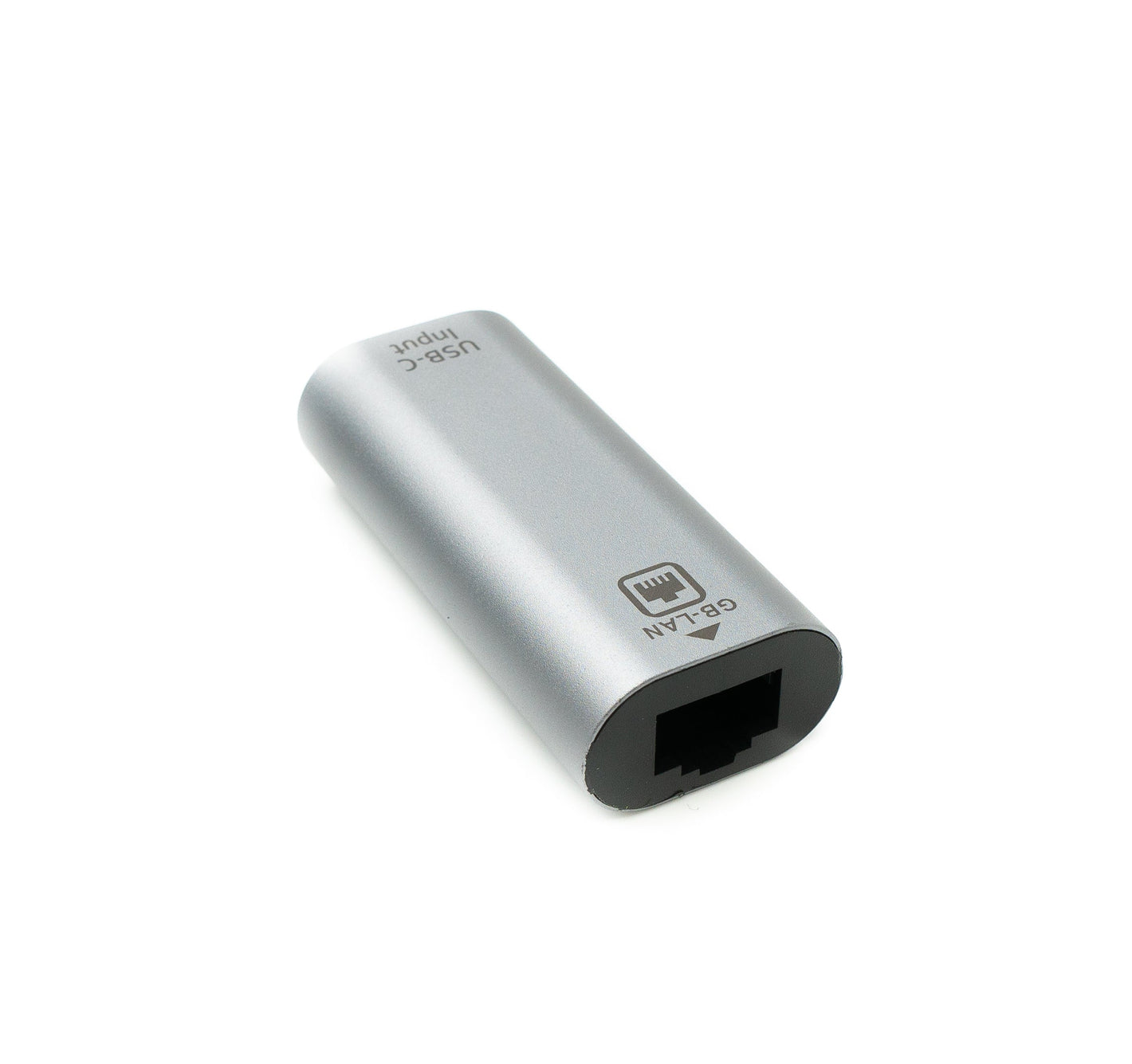 SYSTEM-S LAN Adapter RJ45 Buchse zu USB 3.1 Typ C Buchse Kabel in Grau