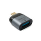 Cavo adattatore USB 3.1 Gen 2 tipo C maschio-femmina in grigio