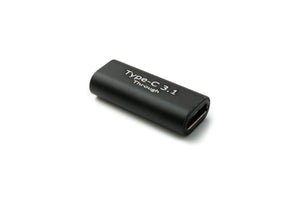 SYSTEM-S USB 3.1 Adapter Typ C Buchse zu Buchse Kabel in Schwarz