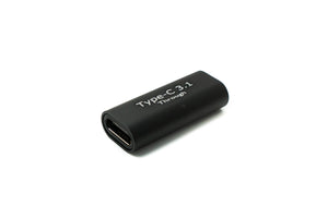 SYSTEM-S USB 3.1 Adapter Typ C Buchse zu Buchse Kabel in Schwarz