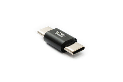 SYSTEM-S USB 3.1 Gen 2 Adapter Typ C Stecker zu Stecker Kabel in Schwarz