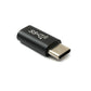 Câble adaptateur SYSTEM-S USB 3.1 Gen 2 de type C mâle vers femelle en noir