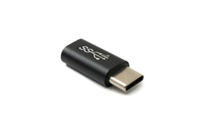 SYSTEM-S USB 3.1 Gen 2 Adapter Typ C Stecker zu Buchse Kabel in Schwarz