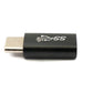Câble adaptateur SYSTEM-S USB 3.1 Gen 2 de type C mâle vers femelle en noir
