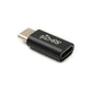 Câble adaptateur SYSTEM-S USB 3.1 Gen 2 de type C mâle vers femelle en noir