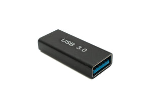 SYSTEM-S USB 3.0 Adapter Typ A Buchse zu Buchse Kabel in Schwarz