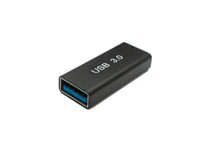 USB 3.0 adapter type A female to female cable in black