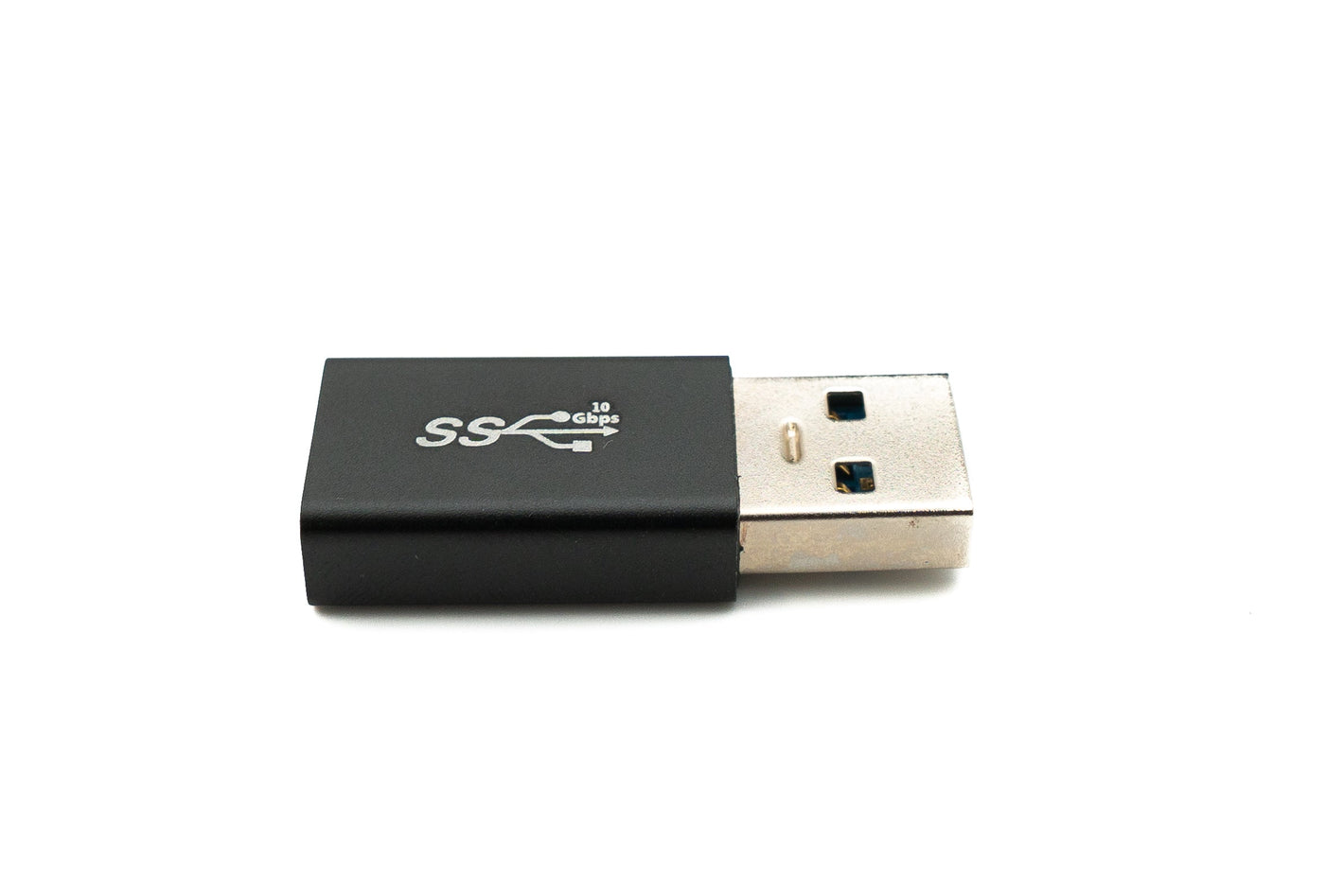 SYSTEM-S USB 3.0 adapter type A male to female cable in black