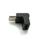 Cavo angolare adattatore USB 3.1 tipo C maschio-femmina in nero