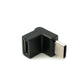 Cavo angolare adattatore USB 3.1 tipo C maschio-femmina in nero