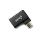 SYSTEM-S USB 3.1 Adapter Typ C Stecker zu 3.0 Typ A Buchse Winkel Kabel in Schwarz