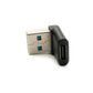 Adattatore USB 3.1 tipo C femmina a cavo angolare maschio 3.0 tipo A in nero