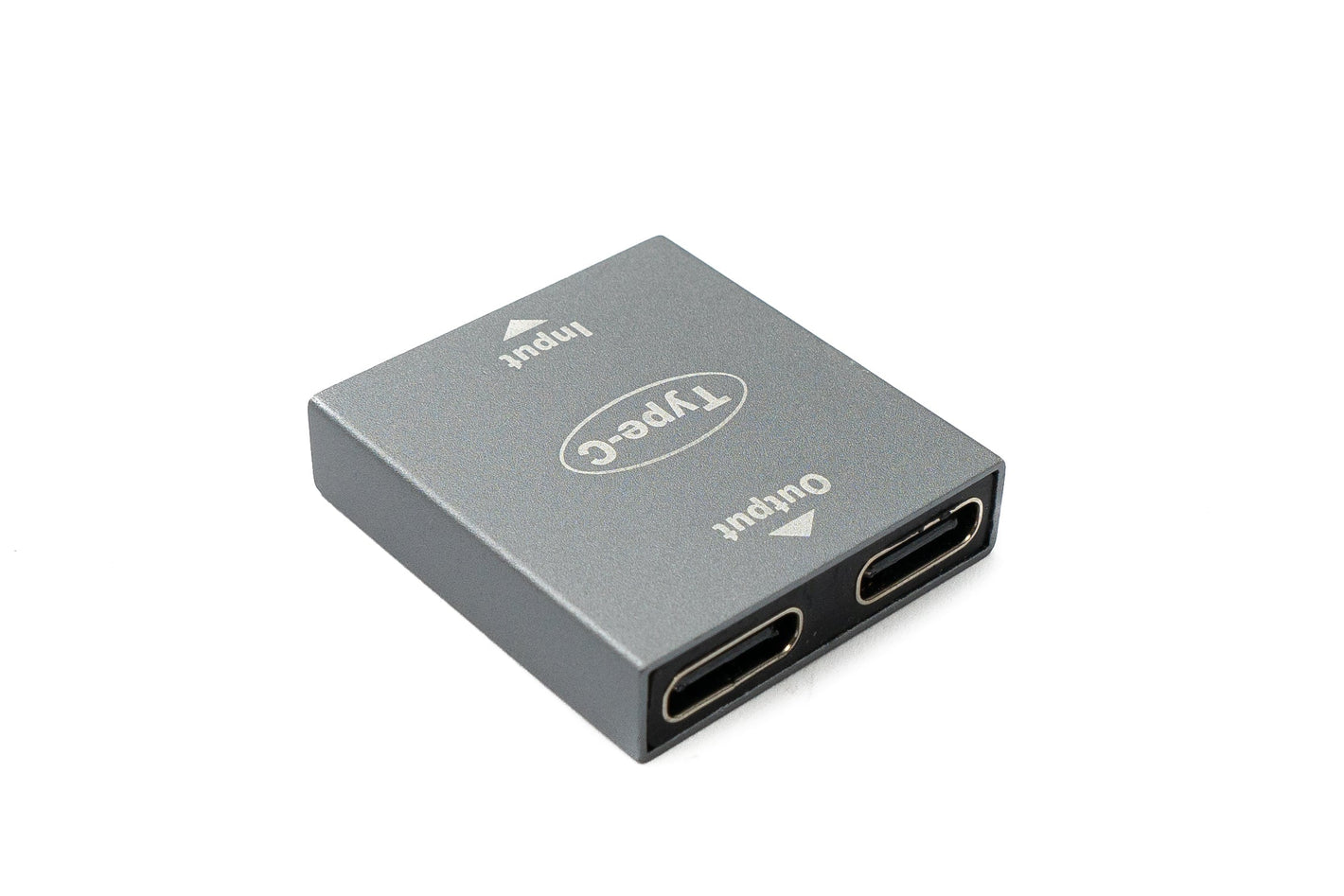 SYSTEM-S USB 3.1 Y Adapter Typ C Buchse zu 2x Buchse Kabel in Grau