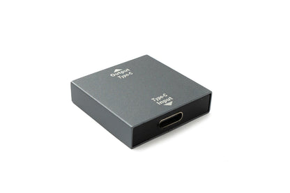 SYSTEM-S USB 3.1 Y Adapter Typ C Buchse zu Buchse & 3.0 Typ A Buchse Kabel in Grau