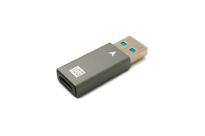 SYSTEM-S USB 3.1 Adapter Typ C Buchse zu 3.0 Typ A Stecker Kabel in Grau