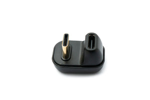 SYSTEM-S USB4 USB Adapter Typ C Stecker zu Buchse U Turn 180° Winkel 40 Gbit/s USB 4.0 Kabel