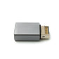 SYSTEM-S USB 3.1 Adapter Typ E Stecker zu Typ C Buchse Adapter in Grau