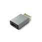 SYSTEM-S USB 3.1 Adapter Typ E Stecker zu Typ C Buchse Adapter in Grau