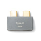 Adaptador doble SYSTEM-S USB 3.1 Gen 2 2x Tipo C macho a 2x hembra cable OTG