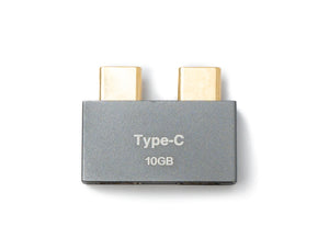 SYSTEM-S USB 3.1 Gen 2 Doppel Adapter 2x Typ C Stecker zu 2x Buchse Kabel OTG