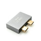 Adaptador doble SYSTEM-S USB 3.1 Gen 2 2x Tipo C macho a hembra y 3.0 Tipo A hembra OTG