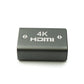 SYSTEM-S HDMI Adapter 4K Standard Female to Female Cable in Grey