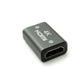 SYSTEM-S HDMI Adapter 4K Standard Female to Female Cable in Grey