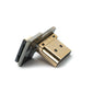 Adaptador SYSTEM-S FPV hembra a cable HDMI 1.4 macho ángulo en gris para multicóptero HDTV