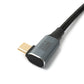 Cable SYSTEM-S USB4 100 cm Tipo C macho a macho 40 Gbit/s USB 4.0 trenzado ángulo