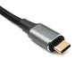 Cable SYSTEM-S USB4 100 cm Tipo C macho a macho 40 Gbit/s USB 4.0 trenzado ángulo
