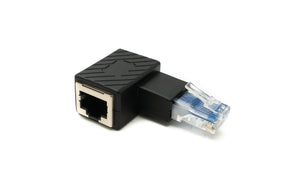 Adaptateur LAN SYSTEM-S Câble adaptateur Ethernet RJ45 mâle vers femelle en noir