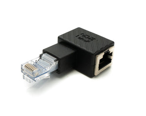 Adaptateur LAN SYSTEM-S Câble adaptateur Ethernet RJ45 mâle vers femelle en noir